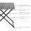 Evre (Gray) EVRE Capri Folding Rattan Table Outdoor Portable 5