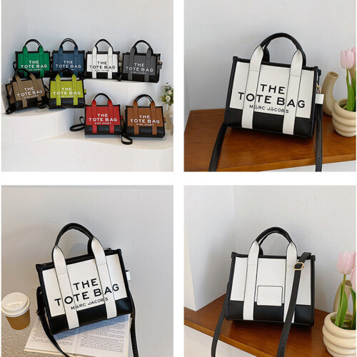 (Blue) Women Handbag Designer Vintage Tote Bag Faux Leather Large Crossbody Shoulder Bags 1