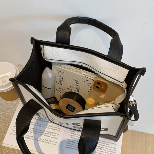 (Blue) Women Handbag Designer Vintage Tote Bag Faux Leather Large Crossbody Shoulder Bags 2