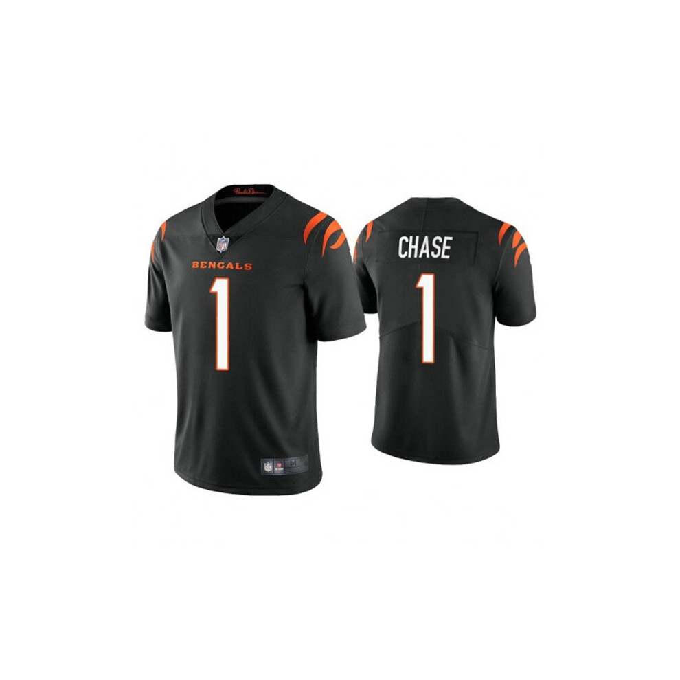 (Youth-S, Black) T-Shirt Cincinnati Bengals Ja'Marr Chase Jersey - Men's/Women's/Youth
