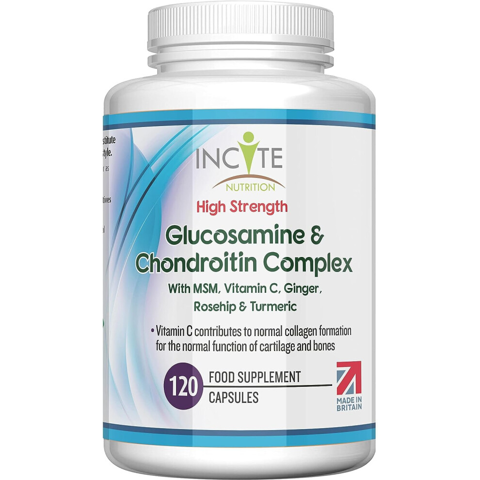 Glucosamine and Chondroitin High Strength Complex Vitamin C 120 Caps