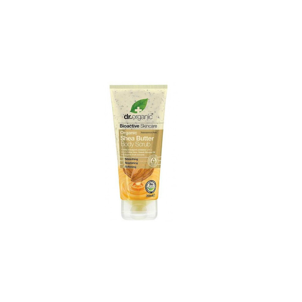 Dr Organic Bioactive Skincare Organic Shea Butter Body Scrub - 200Ml