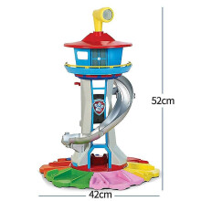 (1 tower) Oversized  Tower Puppy Headquarters Toy With Music Light Patrulla Canina Lookout Toys Set Kid's Birthday Gift