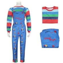 (XXXL) Chucky Play Childs Cosplay Costume Halloween Party Props Scary Costume Fans Gift