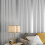 Living And Home Modern Metallic Silver and Grey Striped Wallpaper 1
