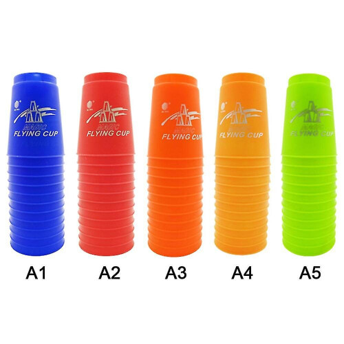 (Green) Sport Stacking Cups, 12pcs Speed Stacking Cups Speed Training Game Challenge Competition 1
