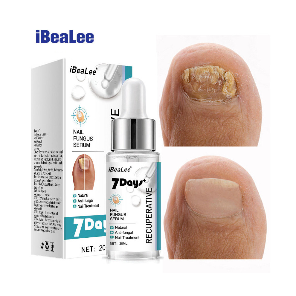 iBeaLee Nail Fungus Serum & Nail Repair Liquid - 7 Days to Cleaner, Nourished Nails