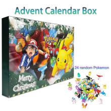 (Green) 24Pcs Pokemon 2023 Advent Calendar 24 Days Xmas Countdown Gifts