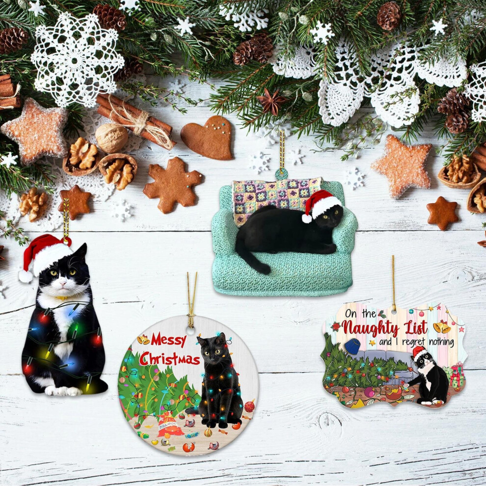 Black Cat-Christmas Hanging Pendant Christmas Tree