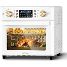 26L Air Fryer Oven, Oil Free Air Fryer with 14 Programmes, 360° Hot Air Circulation Technology, Energy-Saving up to 60%, 1700W, Cream White