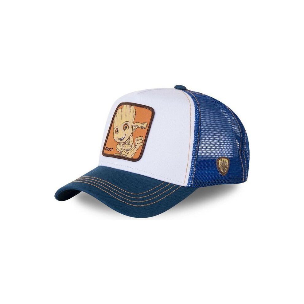 (Groot Blue) High Quality Anime Cartoon Snapback Cotton Baseball Cap Men Women Hip Hop Dad Mesh Hat Trucker Hat Blue,Not,Specified