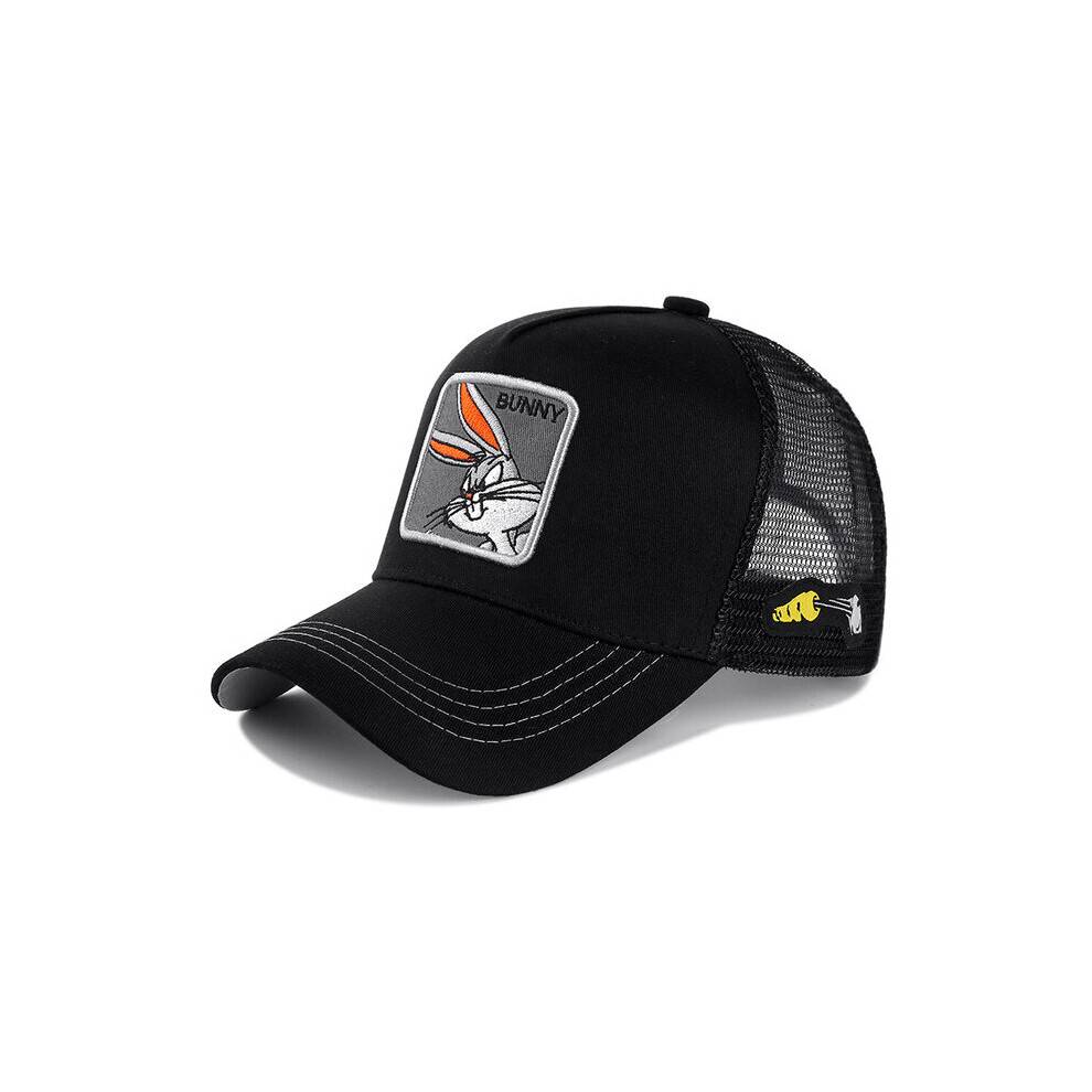 (Bunny) High Quality Anime Cartoon Snapback Cotton Baseball Cap Men Women Hip Hop Dad Mesh Hat Trucker Hat Not,Specified