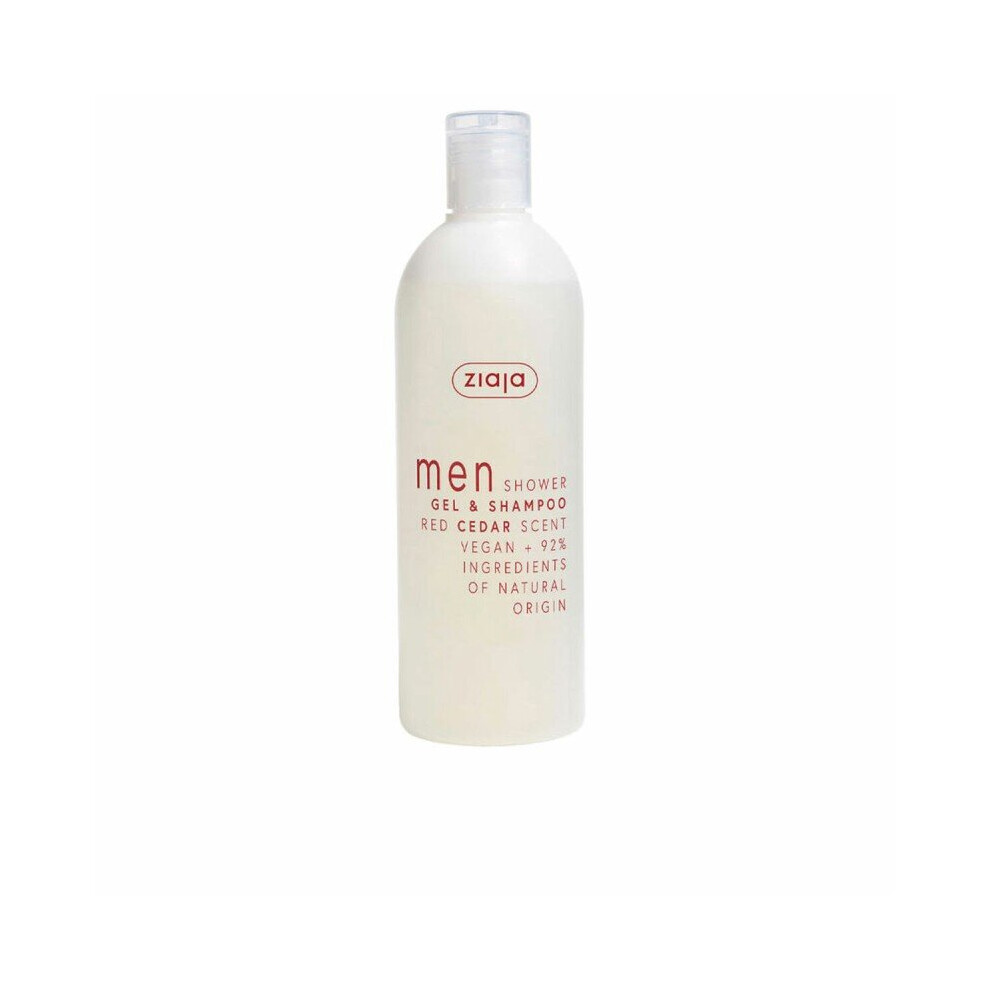 Ziaja Unisex White Men Shower Gel & Shampoo Red Cedar 400Ml In - Image 6