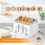 GEEPAS (White) Geepas Textured Kettle, 4 Slice Toaster & 20L Oven 3