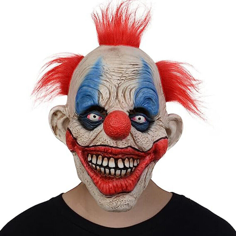 Sinodragon Halloween Clown Mask Latex Horrible Red Nose Clown Mask Costume Party