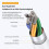 Καλώδιο ταχείας φόρτισης 2M 60W 3A USB-C σε USB-C Type C PD - Λευκό 5