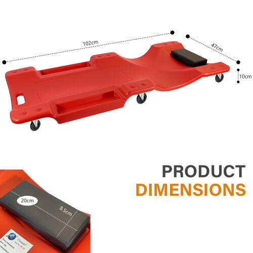 40 Inch Professional Rolling Mechanics Car Creeper Crawler Board Under Car Tool 1