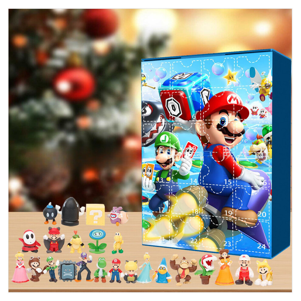 24Pcs Mario 2023 Advent Calendar 24 Days Xmas Countdown Gifts