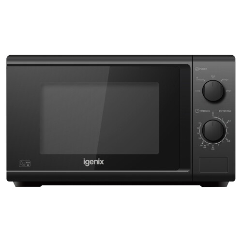 Igenix Solo Manual Microwave, Black, Igenix IGM0820B 1