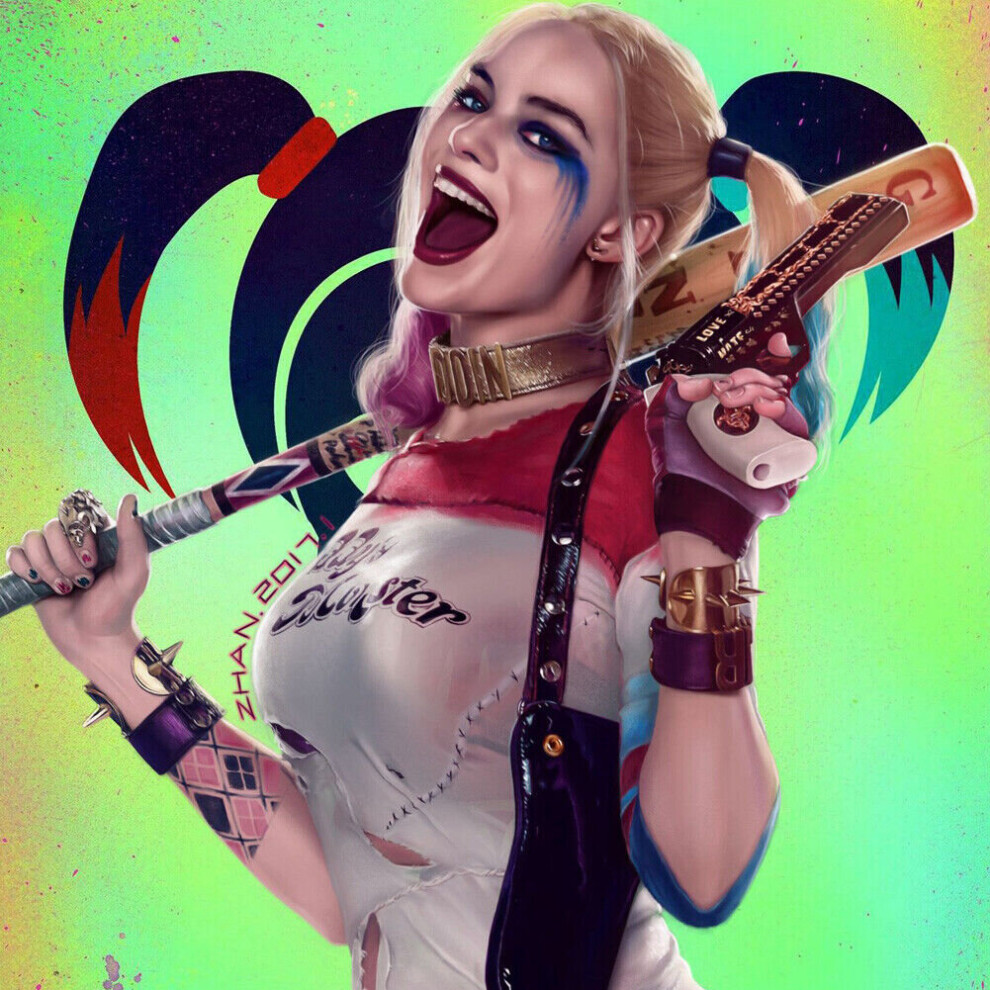 84CM Harley Quinn Suicide Squad Wooden Baseball Bat Halloween Cosplay on  OnBuy