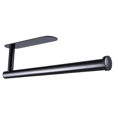 Paper Towel Holder, Wall Mounted Black Paper Holder for Kitchen