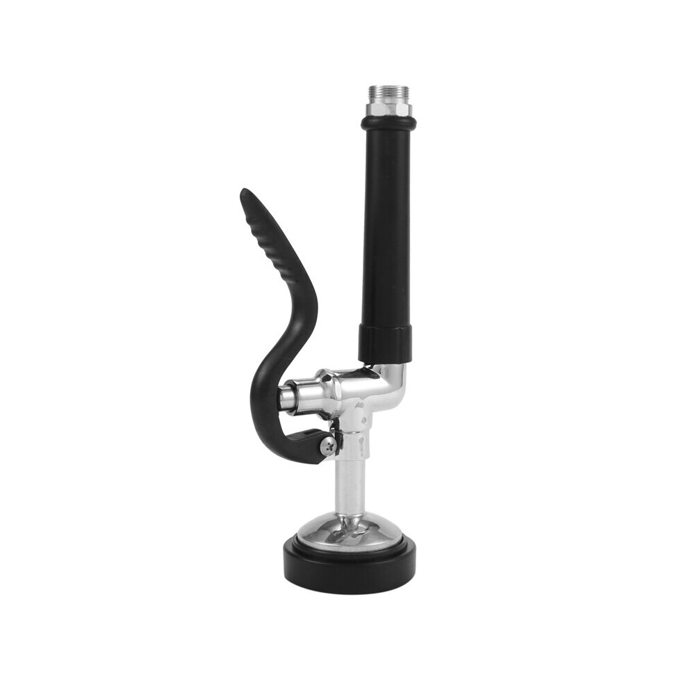 Pre Rinse Sprayer Commercial Kitchen Faucet Parts Chrome (Black)