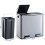 Evre (Silver) EVRE 60L Recycling Soft Close Bin 2 x 30L Double Compartment 4
