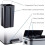 Evre (Silver) EVRE 60L Recycling Soft Close Bin 2 x 30L Double Compartment 3