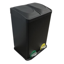 EVRE 40L Recycling Pedal Bin 2 x 20L Rectangular Double Compartment