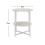 Living And Home (White) Round Side Table 2-Tier Coffee End Table Nightstand Small Shelf Rack Living Room 4