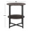 Living And Home (Walnut) Round Side Table 2-Tier Coffee End Table Nightstand Small Shelf Rack Living Room 5