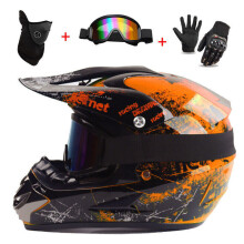 ( Orange Floral, M) Racing Motorcycle Bike UK Motocross Helmet Road Dirt NEW Off Dirt Downhill