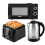 GEEPAS Geepas Jug Kettle, 20L Microwave, 4-Slice Toaster Kitchen Set - CO466T6549O1899-BK 1