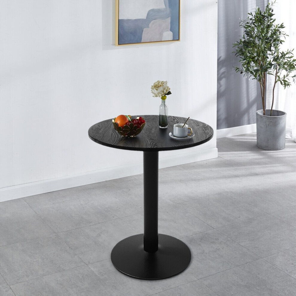 (Black Round Table) Small Round/Square Dining Table Breakfast Kitchen Living Room Cafe Furniture