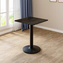 (Black Square Table) Small Round/Square Dining Table Breakfast Kitchen Living Room Cafe Furniture