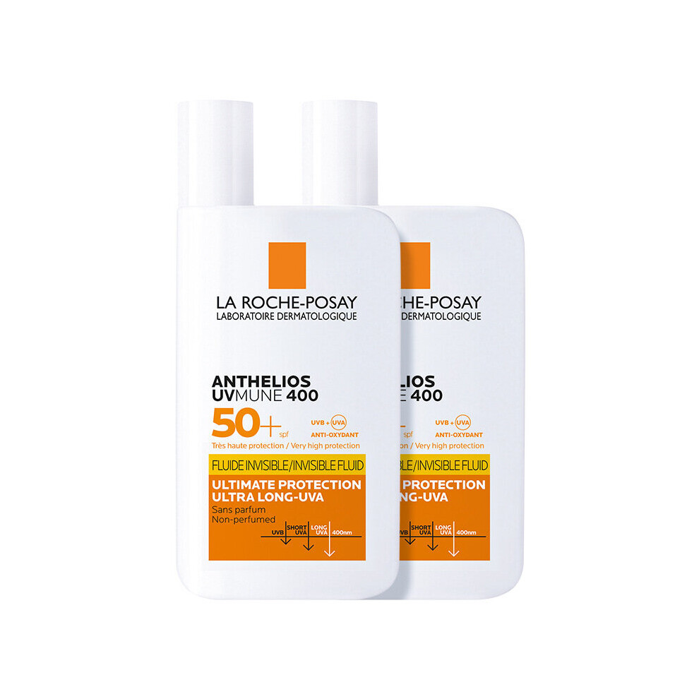 2x La Roche-Posay Anthelios UVmune 400 Invisible Fluid SPF50+ FF 50ml