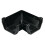 FloPlast Square Line Gutter 90° Black - 114mm 1
