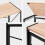 MCC (100cm, Natural) Foldable Computer Desk No Assembly Miami 4