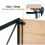 MCC (80cm, Natural) Foldable Computer Desk No Assembly Miami 5