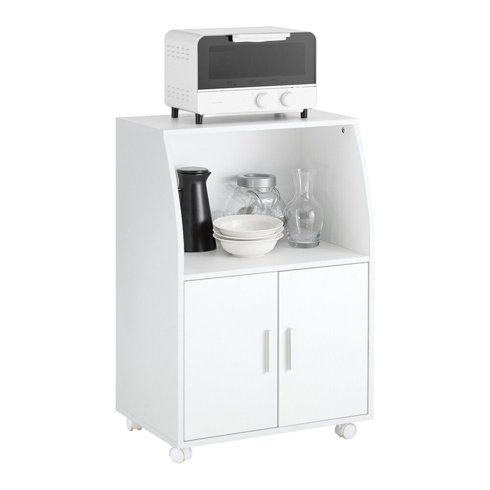 SoBuy® FRG241-W, Kitchen Microwave Shelf Storage Trolley Cabinet Cupboard