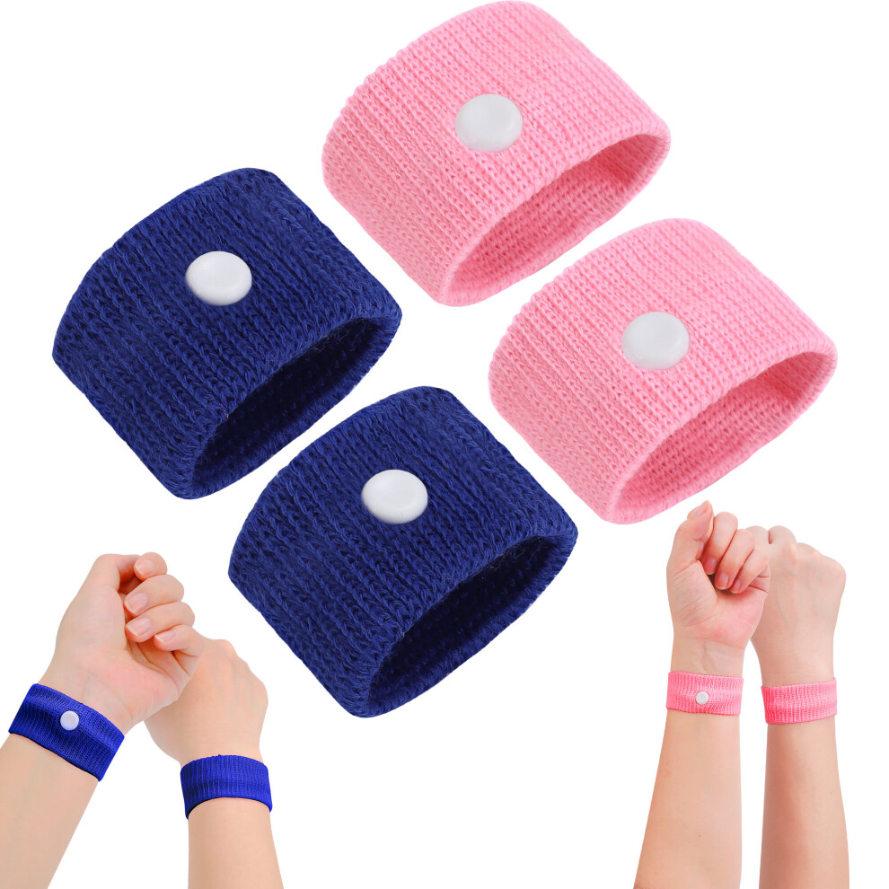 2 Pairs Travel Sickness Bands Anti Nausea Car Sea Sickness