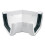 FloPlast 114mm Square Line Gutter Angle 135° - White 1