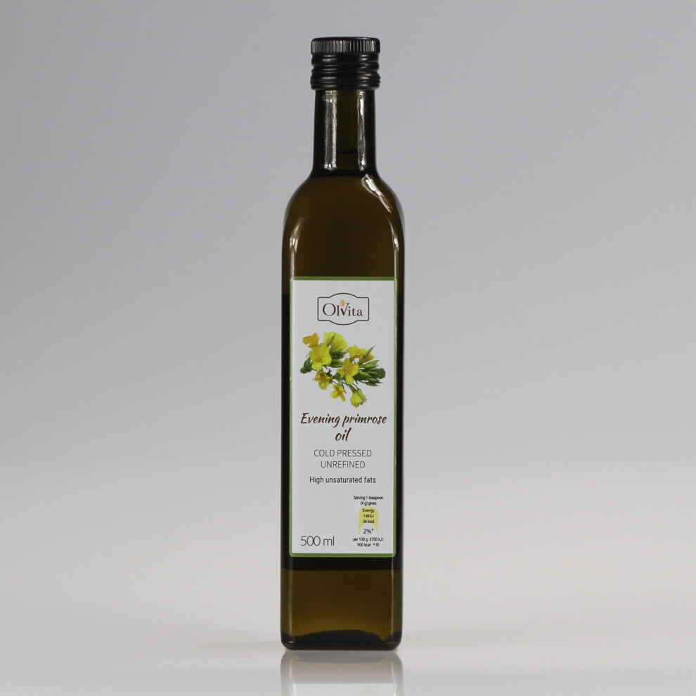 Ol'vita Evening Primrose Oil - Cold Pressed, Unrefined 500 Ml