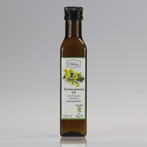 Evening Primrose Oil - cold pressed, unrefined Ol'Vita 250 ml