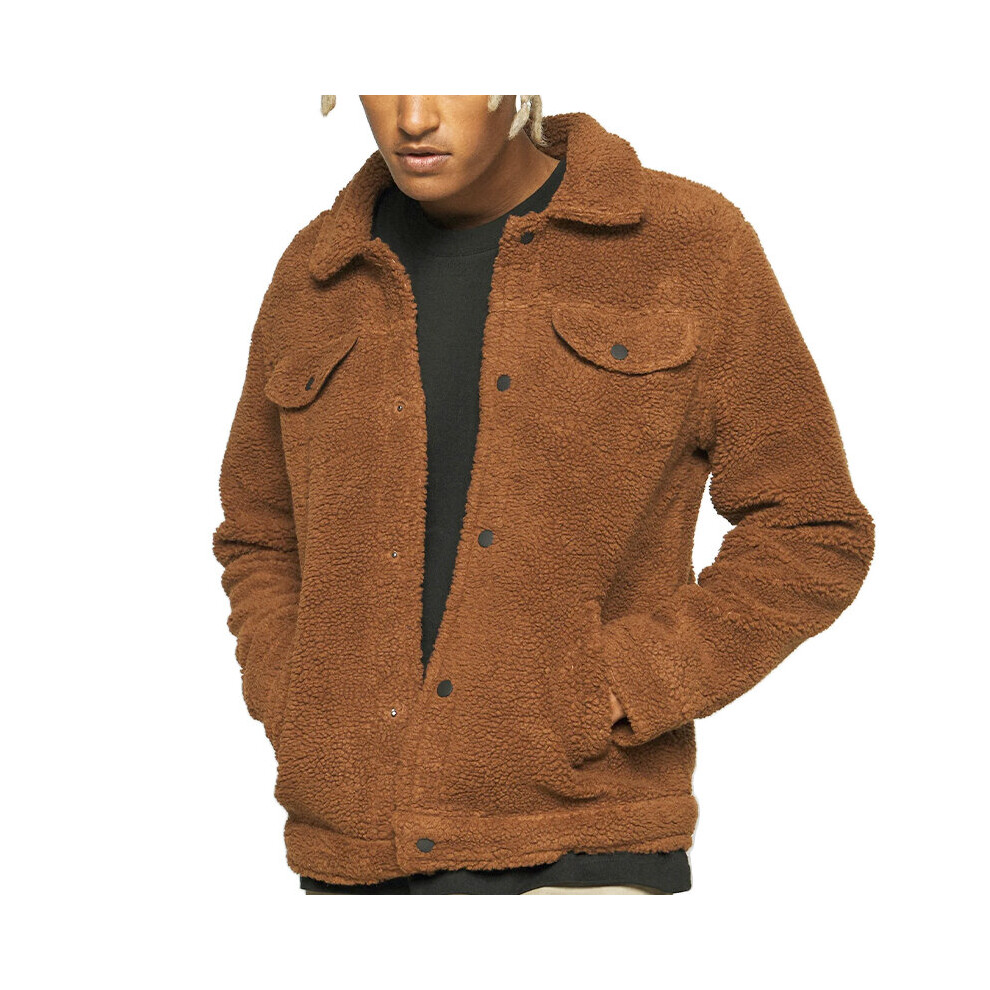 (Brown, S) BRAVE SOUL Mens Quilted Jackets