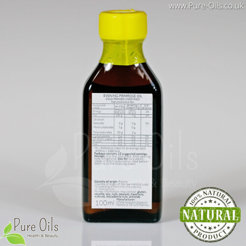 Evening Primrose Oil - cold pressed, unrefined Ol'Vita 100 ml 1