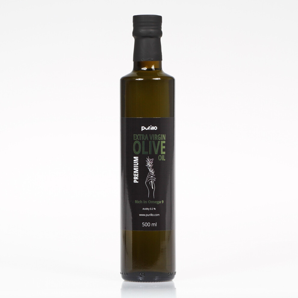 Purillo Olive Oil - Extra Virgin - Cold Extracted - Premium - 500 Ml