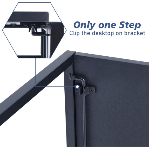 MCC (80cm, Black) Foldable Computer Desk No Assembly Miami 2