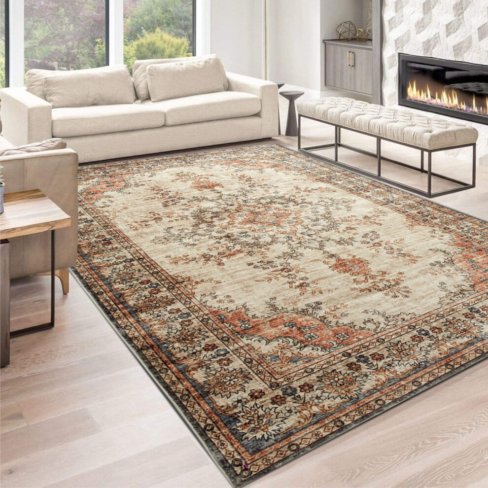 (200 x 290 cm (6 ft 5 in x 9 ft 5in), Timeless) Traditional Large Rugs Indoor Outdoor Rug Carpets & Mats