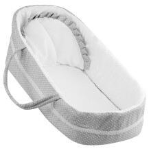 The Magic Toy Shop Large Carry Cot for Reborn Dolls, Baby Doll Bed Travel Cot Carrier with Pillow
